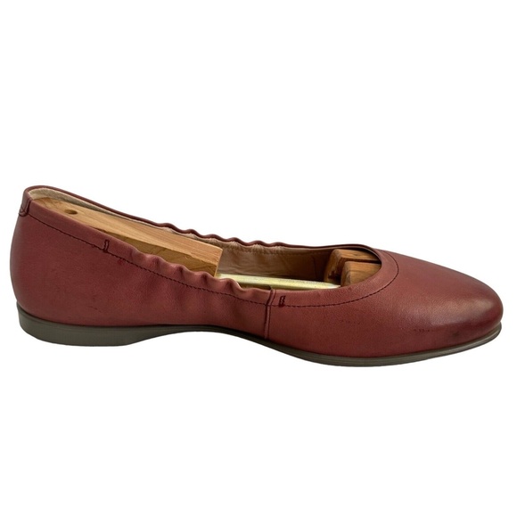 ECCO Womens Incise Enchant Ballerina Ballet Flats Petal Trim Leather Sz 39 8-8.5 - Picture 7 of 12